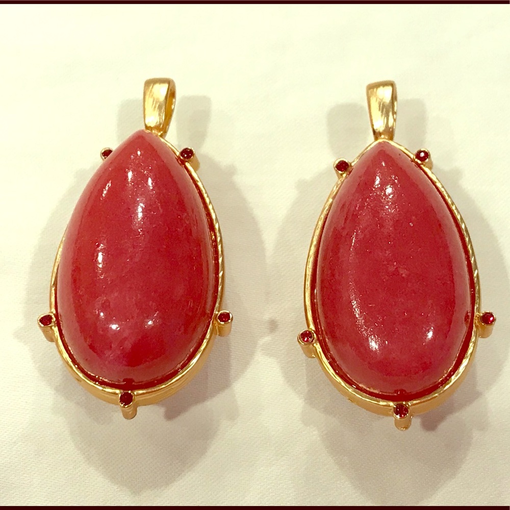 Pair of Stone Pendants